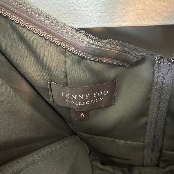 Jenny Yoo BHLDN SZ 6 Annabelle Convertible Bridesmaid Dress Formal Gown Gray - Picture 8 of 13